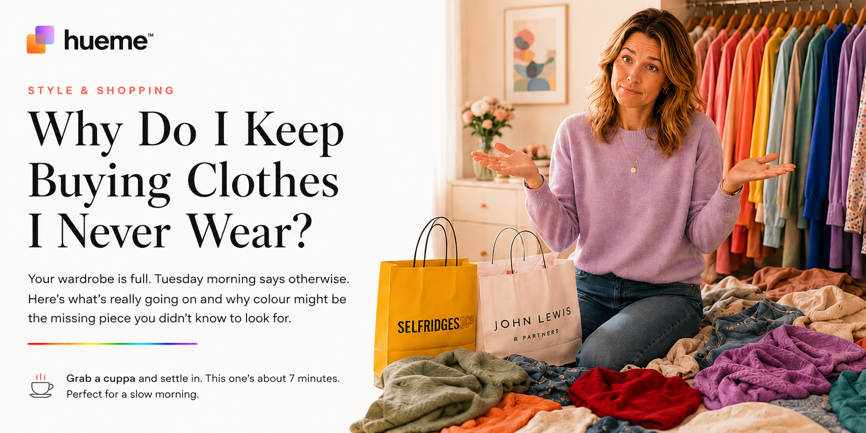 Why Do I Keep Buying Clothes I Never Wear? — Hueme top tips article featured banner
