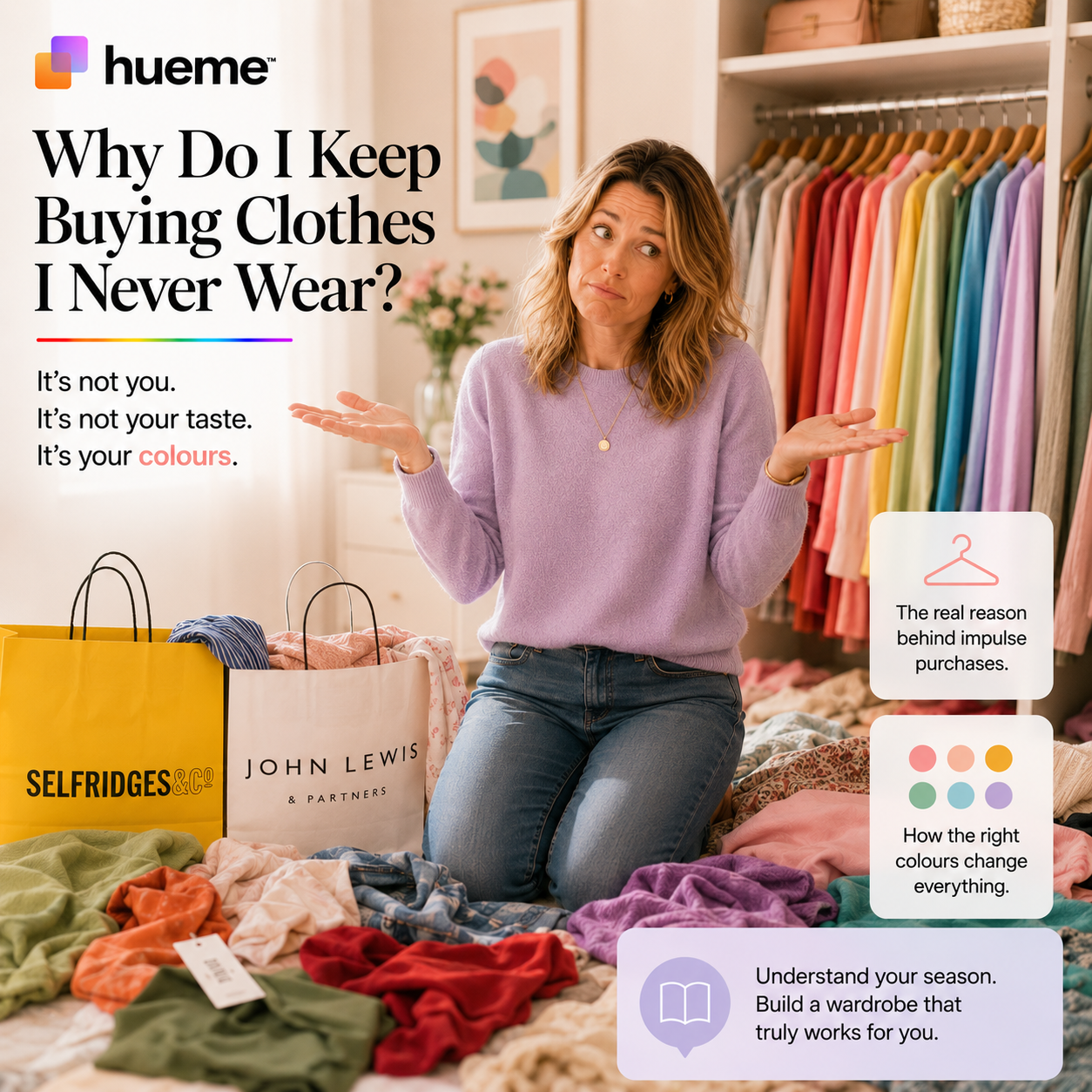 Why Do I Keep Buying Clothes I Never Wear? — Hueme top tips article