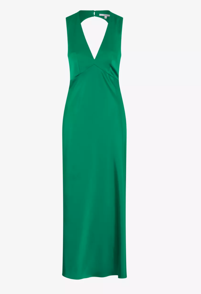 Nova Tie-Back Satin Maxi Dress